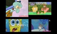 Spongebob Sparta Techno Forest Remix Quadparison