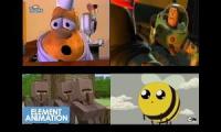larry and the cucumber and buzz and egg and cow and bee says nooooo