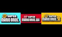 New super Mario bros overworld theme comparison