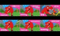 Pinkfong - Tyrannosaurus Rex but 6 languages combined