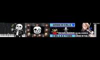 Thumbnail of Megalovania Mashup (adjust only piano and drums ~.4 stop violin at 2:12 drums 2:42)