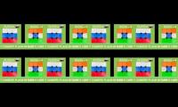 7 country flags in rubiks cube