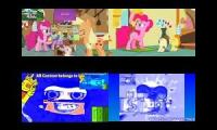 My Little Pony vs Klasky Csupo Sparta Quadparison