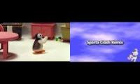 (09noahjohn 2 Style) Pingu: NOOO!!!! Sparta Crash Remix