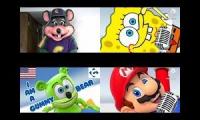4 Charecters Sings Gummy Bear