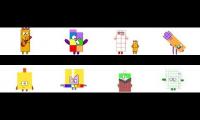 8 NumberBlocks band halves