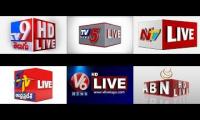 Thumbnail of telugu news channels, live coverage followups