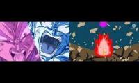 Kaioken X3 Kamehameha vs Galick Gun