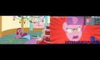 Pinkie Pie has a Sparta Unbothered Remix Comparison