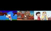Thumbnail of Sonic The Hedgehog vs Rabbids vs Star vs the force of evil Sparta remix 3parison 2