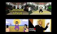Thumbnail of 4 gangnam styles in 1