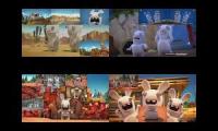 Thumbnail of [Pet297 alt style] Rabbids Invasion 1 reboot 3 FANDUB Minor-toned Sparta Remix Quadparison