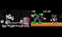 WI Mickey and IHY Luigi vs Boyfriend and Tails.EXE