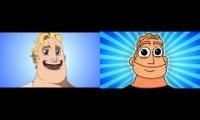 Mr Incredible Becoming Canny Anime VS. 2D Animation