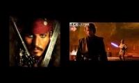 Obi-Wan Vs Anakin But Its The Theme From Pirates of the Caribbean