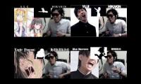 ALC,YUJI,Light Yagami,ZKAI VS HIKAKIN ボイパ対決 Bad Apple!!!