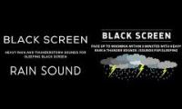 Thumbnail of Heavy rain and thunderstorm sounds for sleeping Black screen