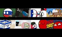 Countryballs. First 8 episodes (or not) playing at once. [ENG]