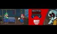 Red Mist Squidward and Luigi vs Boyfriend and Mario