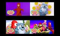 Yo Gabba Gabba but its each seasons third all playing at once