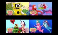 Yo gabba gabba but its each seasons fifth all playing at once