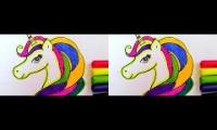 Thumbnail of Unicorn drawing with crayons