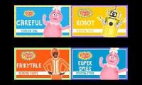 Yo gabba gabba but its seasons eighth all playing at once