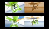 Gummy Bear Song HD (Four Upside Down Versions at Once)