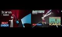 Thumbnail of beatsaber icarus first and third person