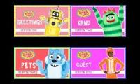 Yo gabba gabba but its each seasons eleventh all playing at once