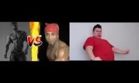 Two gigachads and a fat dude dancing