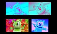 Gummy Bear Song HD (Four Blue & Pink Versions at Once)