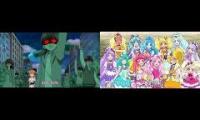 Ninja Precure Nickelodeon comparison