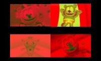 Gummy Bear Song HD (Four Red & Green Versions at Once)