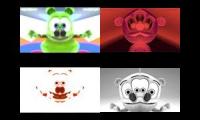 Gummy Bear Song HD (Four Mirror #3 Versions at Once)