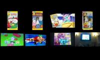 4 vhs, 4 dvds played [max and ruby]