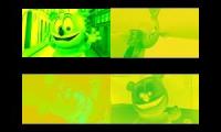 Gummy Bear Song HD (Four Green & Yellow Versions at Once)