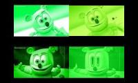 Gummy Bear Song HD (Four Green Versions at Once)