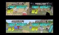 ethan and fans in minecraft world quadparsion