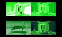 Gummy Bear Song HD (Four Green & Warped & Chipmunk Versions at Once)