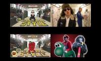 Gangnam Style VS NASA Johnson Style VS Gamba Style VS Super Mario Style