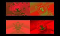 Gummy Bear Song HD (Four Red & Green Versions at Once) Fixed