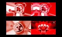 Gummy Bear Song HD (Four Red & Randomirror Versions at Once)