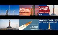 Thumbnail of Artemis Launch YT live videos