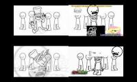 Asdfmovie - Everybody Do The Flop Sparta Quadparison