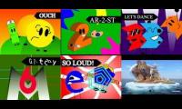 6 French TV Channels Idents Played at Once