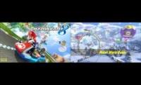 Mario Kart 8 - Mount Wario Mashup (Isana + Nintendo) Without Official Songs Of Other Snow Courses