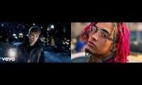 Justin Bieber Christmas album and Lil Pump’s Gucci Gang played simultaneously as to sound unpleasant