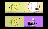 BFDI Auditions Quadparison #2 First 4 #2