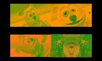 Gummy Bear Song HD (Four Orange & Green Versions at Once)